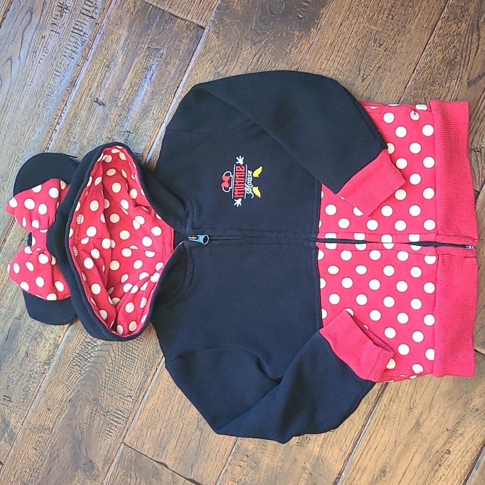 Disney Parks Authentic Original 3T Minnie Mouse Hoodie